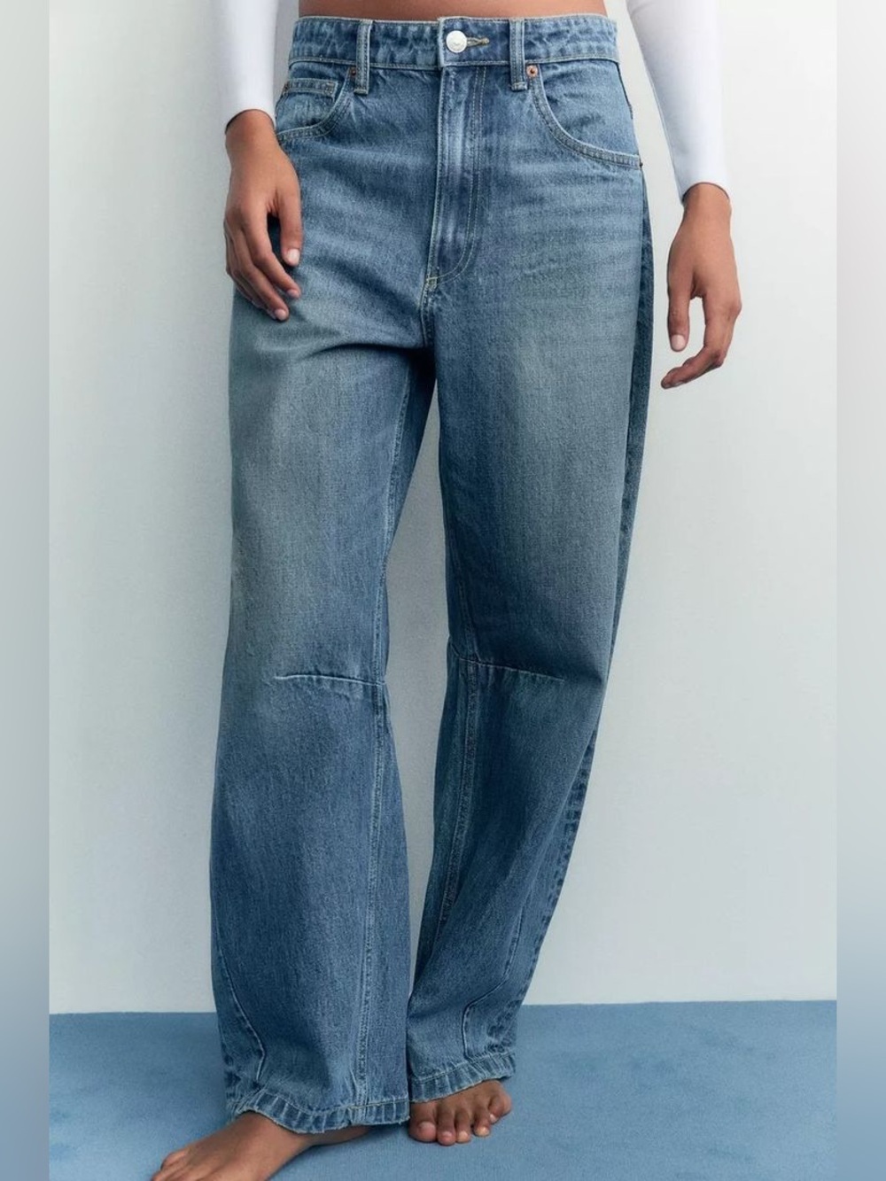 ZARA Barrel Balloon Baggy Jeans size 4